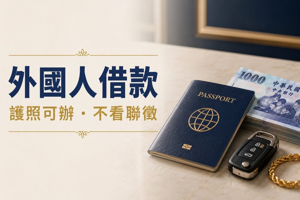 外國人借款,護照可辦、不看聯徵｜東興台中當舖