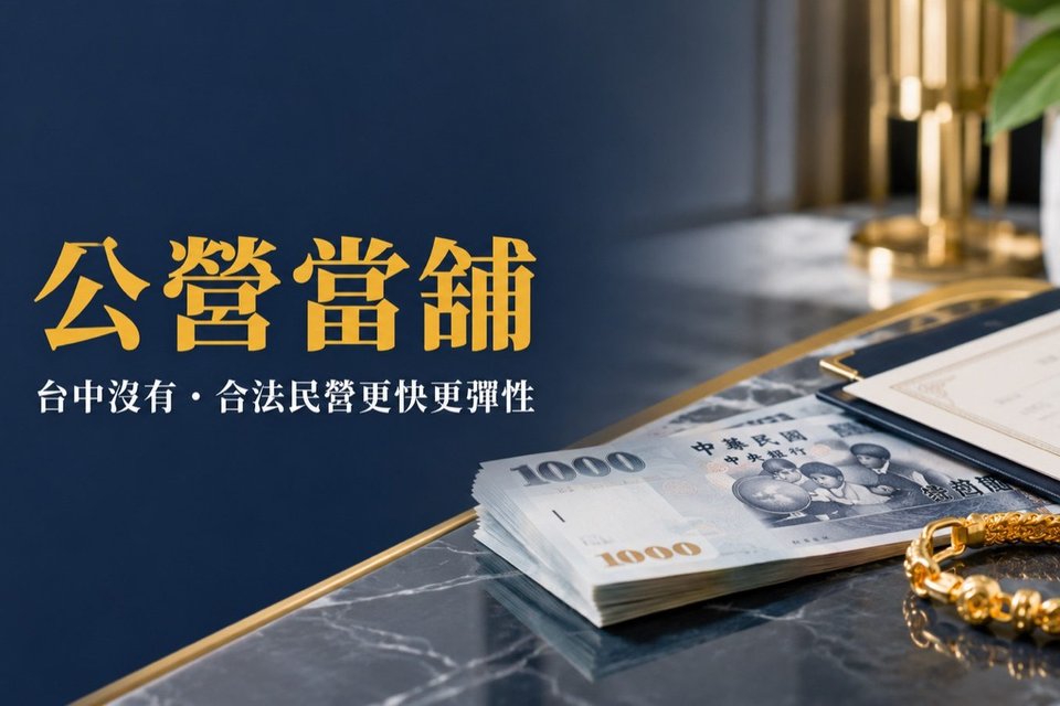 公營當舖,台中沒有、合法民營當舖更快更彈性｜東興台中當舖